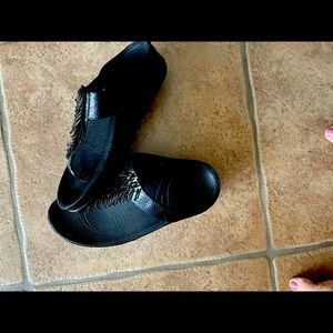 Black sequins Fitflops